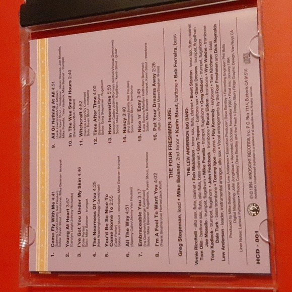 The New Four Freshmen Voices In Standards CD - Picture 4 of 4